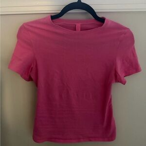 SKIMS Stretch Cotton Jersey Tee - Pink
